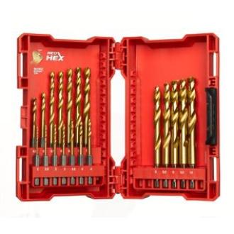 Estuche 19 brocas SHOCKWAVE HSS-G TIN MILWAUKEE